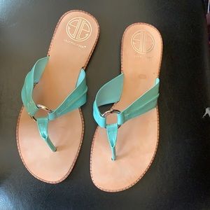 Lily Pulitzer turquoise sandals